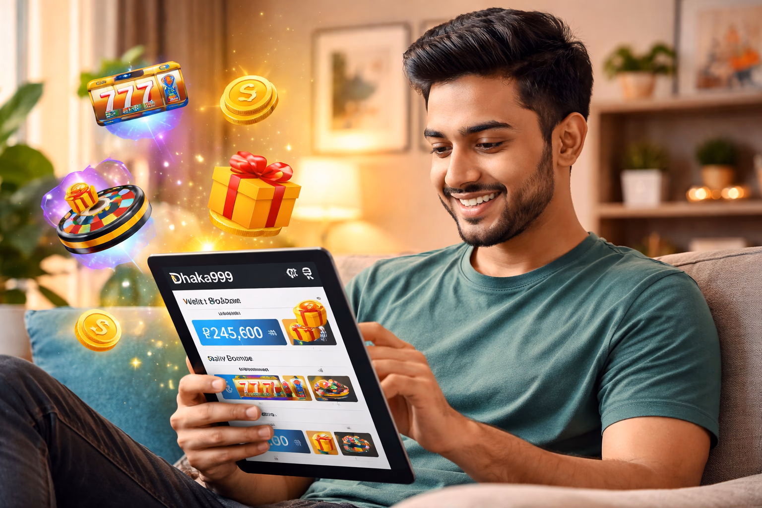 Dhaka999 member dashboard displaying gameplay history, active bonuses and wallet controls